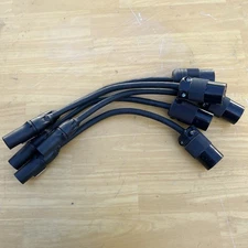 Neutrik Powercon True1 Male to Edison Female power Adapter cable 1 ft Lot Of 5