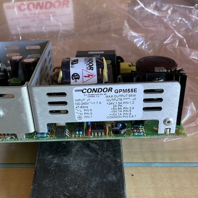 Condor GPM55E 55W Open Frame Switching Mode Power Supply 100-240VAC Multi Out
