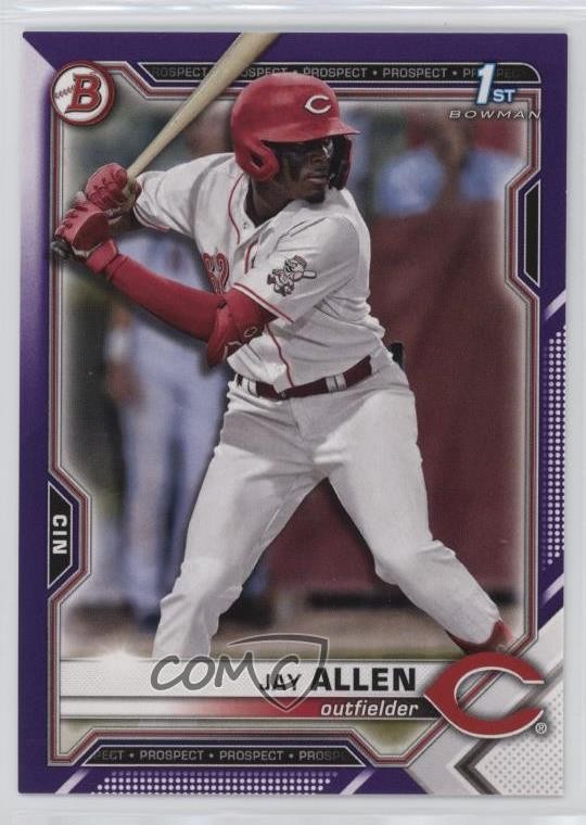 2021 Bowman Draft Purple 181/250 Jay Allen #BD-11 03j5