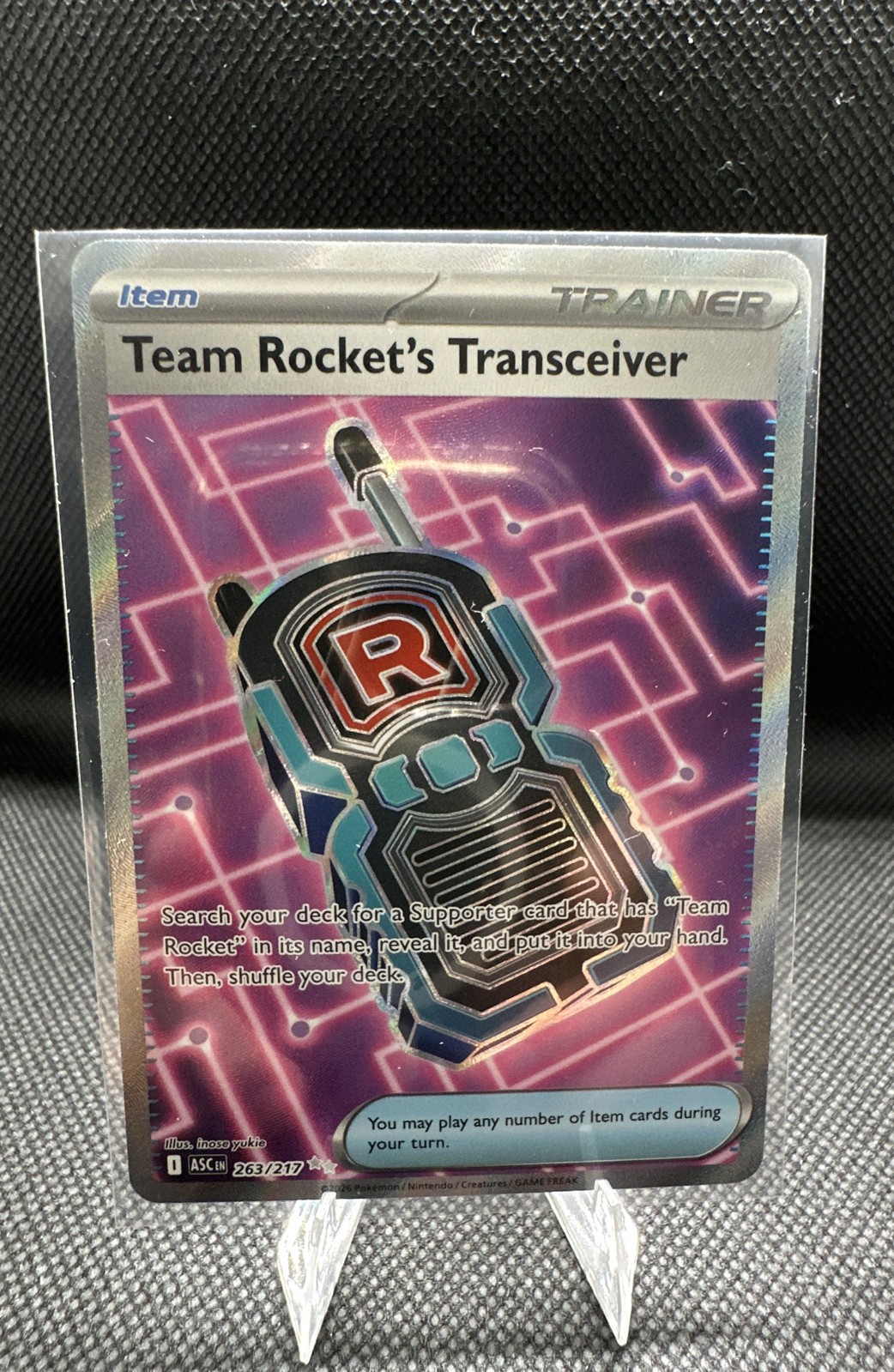 Team Rocket's Transceiver 263/217 Me: Ascended Heroes Holo