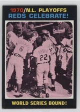 1971 Topps 1970 NL Playoffs Cincinnati Reds Celebrate! World Series Bound! 1sw9