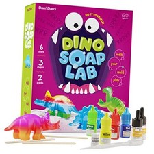 Dino Soap Making Kit for Kids, Dinosaur Science Toys Kits, Gifts for Kid All