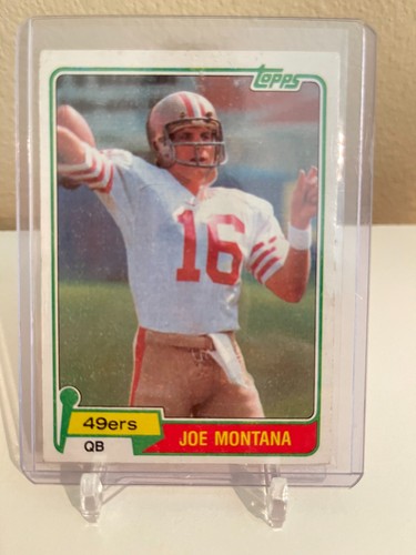 1981 Topps #216 JOE MONTANA Rookie Card RC HOF San Francisco 49er’s Nice!!