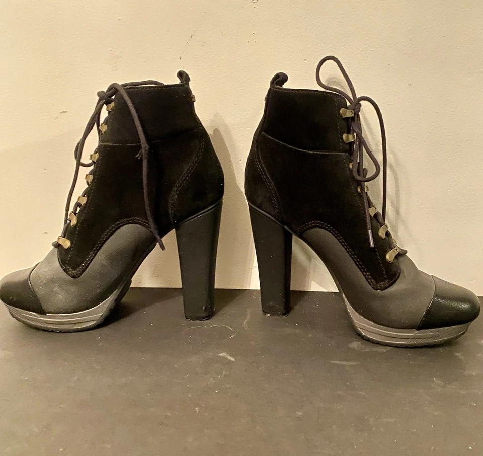 Diesel Hi Persis Botines Tacón Alto Con Cordones EE. UU. Talla 7.5 Foto 3 de 4