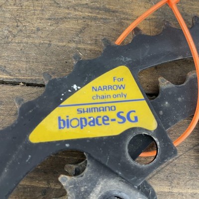 Vintage Shimano Biopace-SG Triple Chainrings Steel 10/74 BCD 5