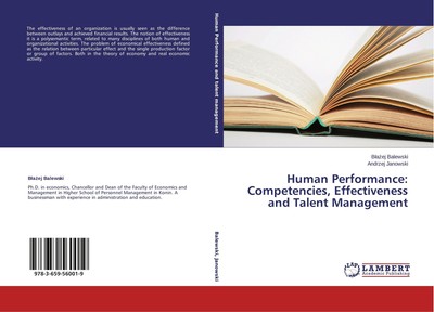 Human Performance: Competencies, Effectiveness and Talent Management B¿a¿ej Bale