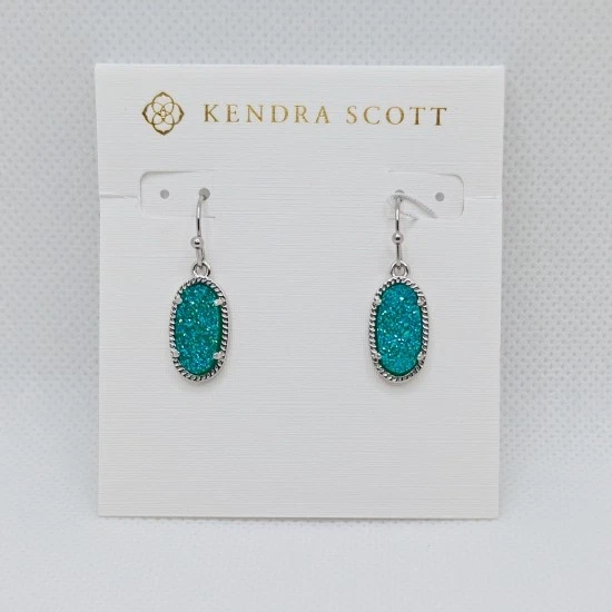 Orecchini Kendra Scott Alex A Goccia Argento Con Abalone Naturale | Nuovi Senza Etichette