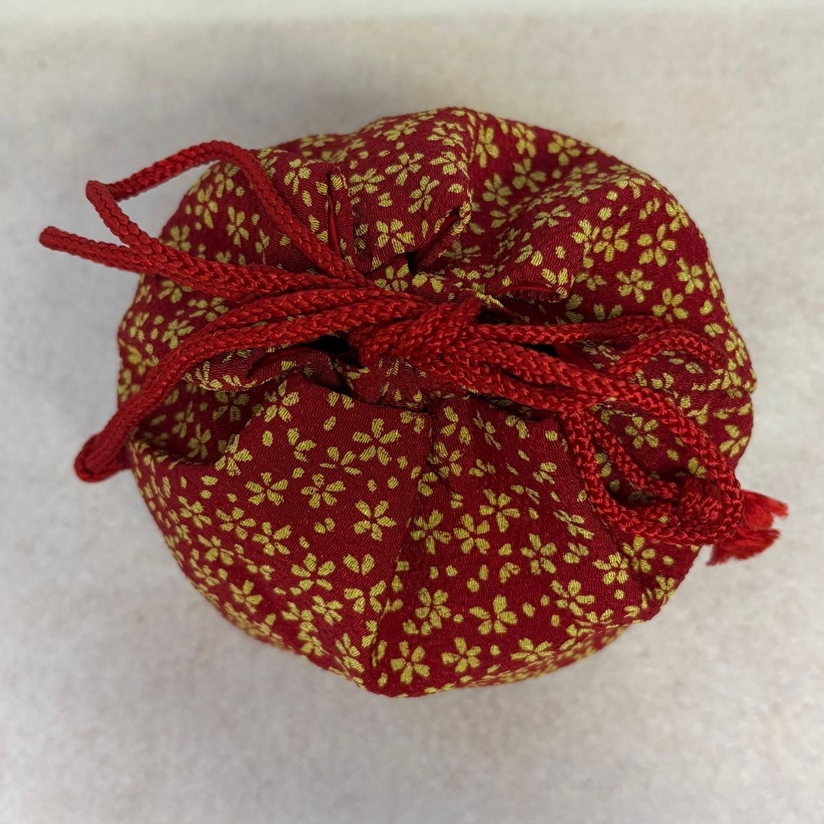 Drawstring bag Japanese pattern red - image 3