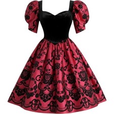 Vintage Gunne Sax Jessica McClintock Dress 3 S Basque Waist Velvet Goth Regency