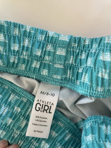 Athleta Girls Aqua Shorts Size 8-10 - Picture 2 of 3