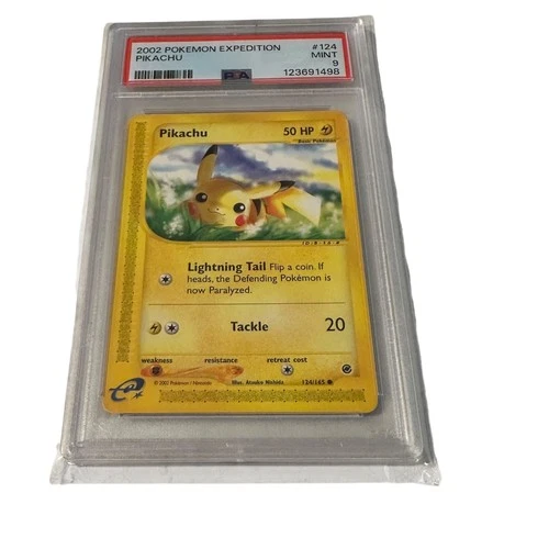 2002 PSA 9 Pokemon Expedition Pikachu #124 Graded