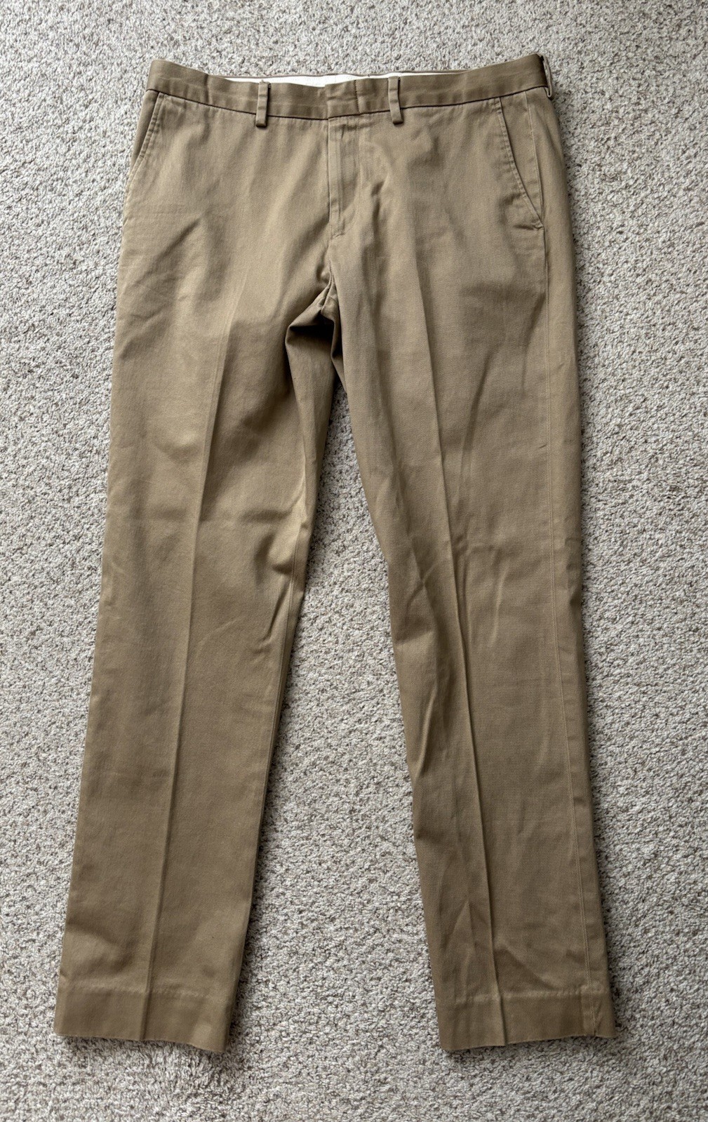 J.CREW Pants Mens Size 33x32 Beige Bowery Stretch Chino Pants Slim Straight Fit