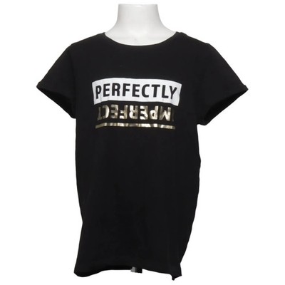 Firefly, T-shirt, Größe: 146/152, Fir Becky Jr Tee, Schwarz, Bio-Baumwolle #m1S