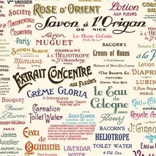 Vintage Adds - 1 yard price! - Continuous yards available.