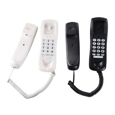 Wired Telephone Desk Phone with Handset Cable Home Office Landline Corded