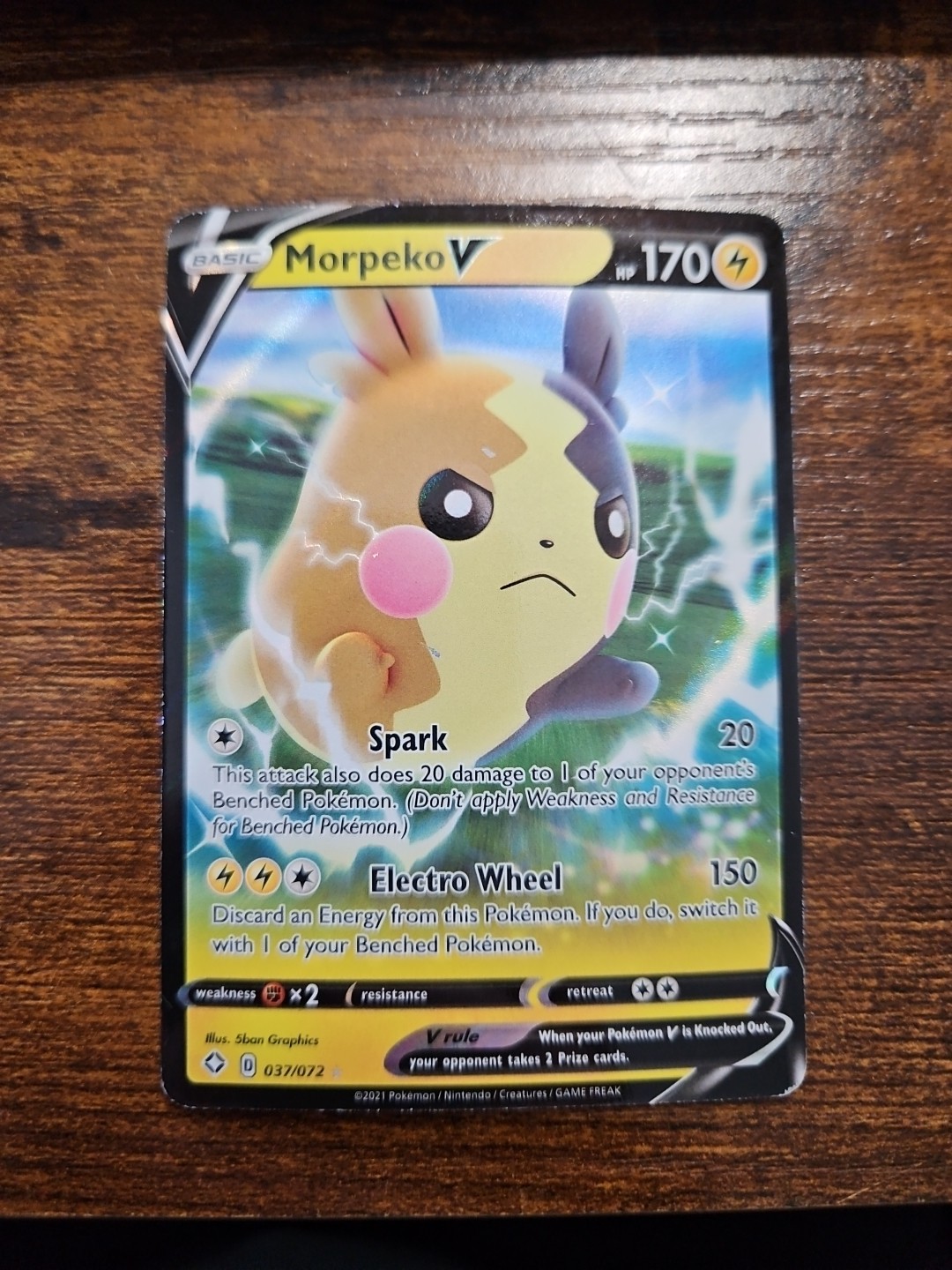 Morpeko V 037/072 Ultra Rare Shining Fates - NM
