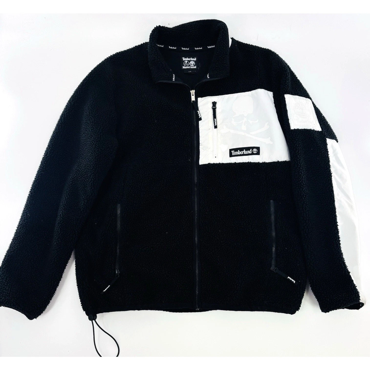 Timberland X Mastermind World Color Block Pocket Fleece Lined Logo Jacket Large - product detail image 1