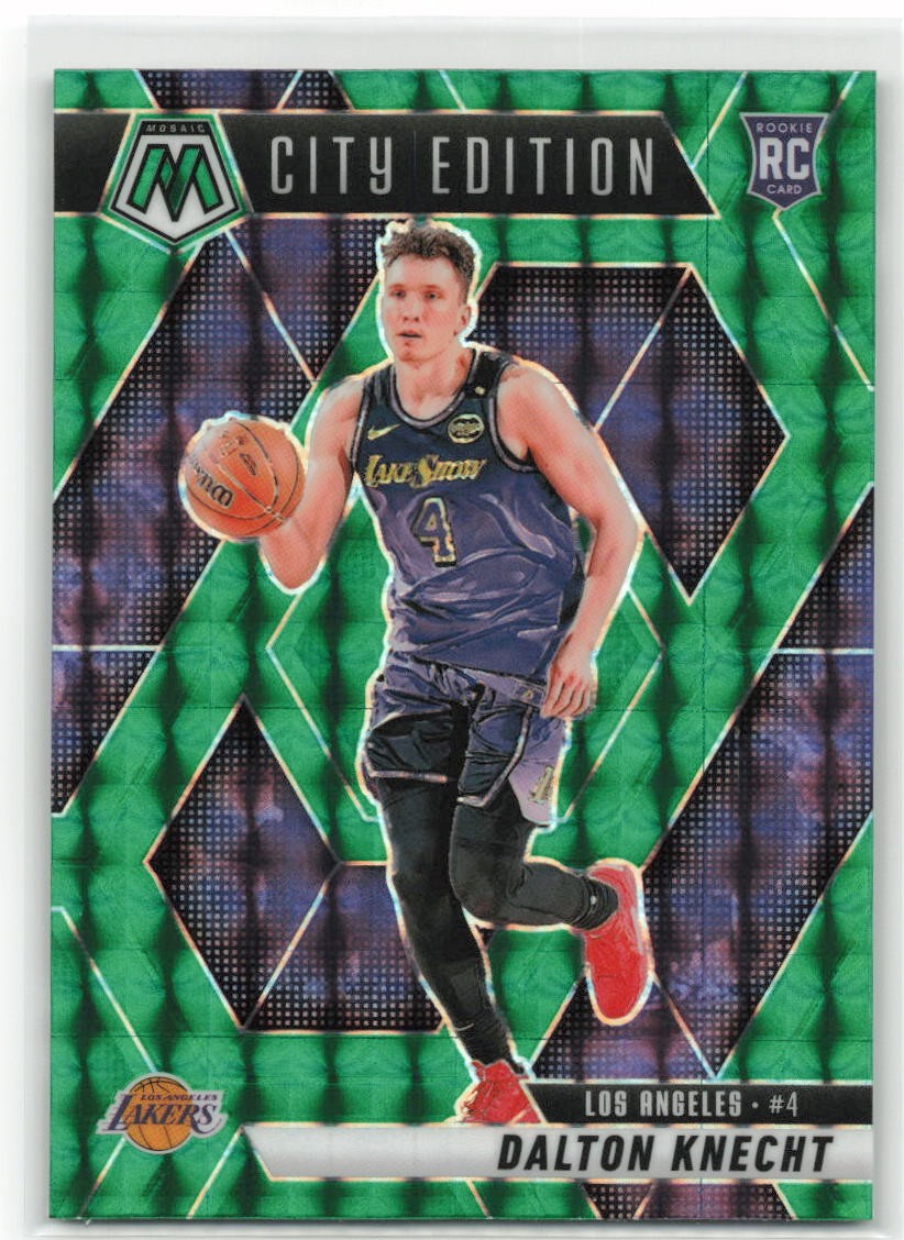 2024-25 Mosaic Dalton Knecht #271 Green Mosaic Prizm City Edition (RC)