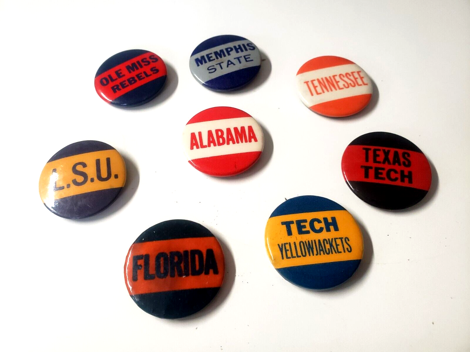 Mixed Lot Pin School Buttons Pinbacks High School College Vintage eBay