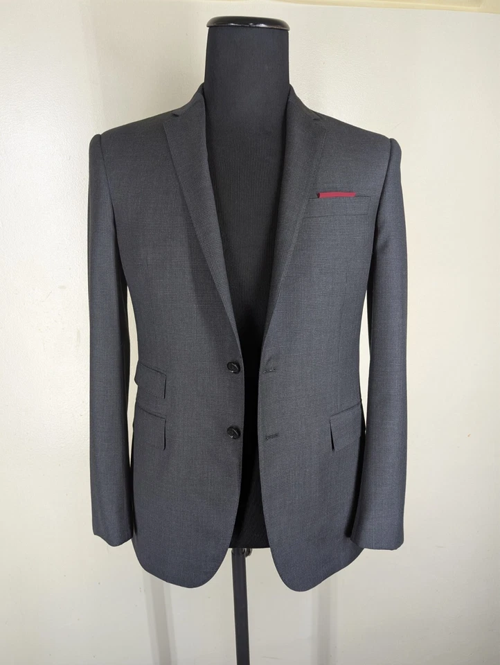 Abrigo Deportivo Ralph Lauren Etiqueta Negra Gris - Sin Pantalones EE. UU. Talla 36R-37R --CASI COMO NUEVO Foto 3 de 4