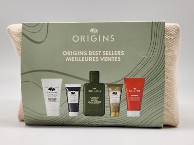 ORIGINS Best-Sellers Set Travel Size $74 Value Face Wash Mask Lotion Serum Gel