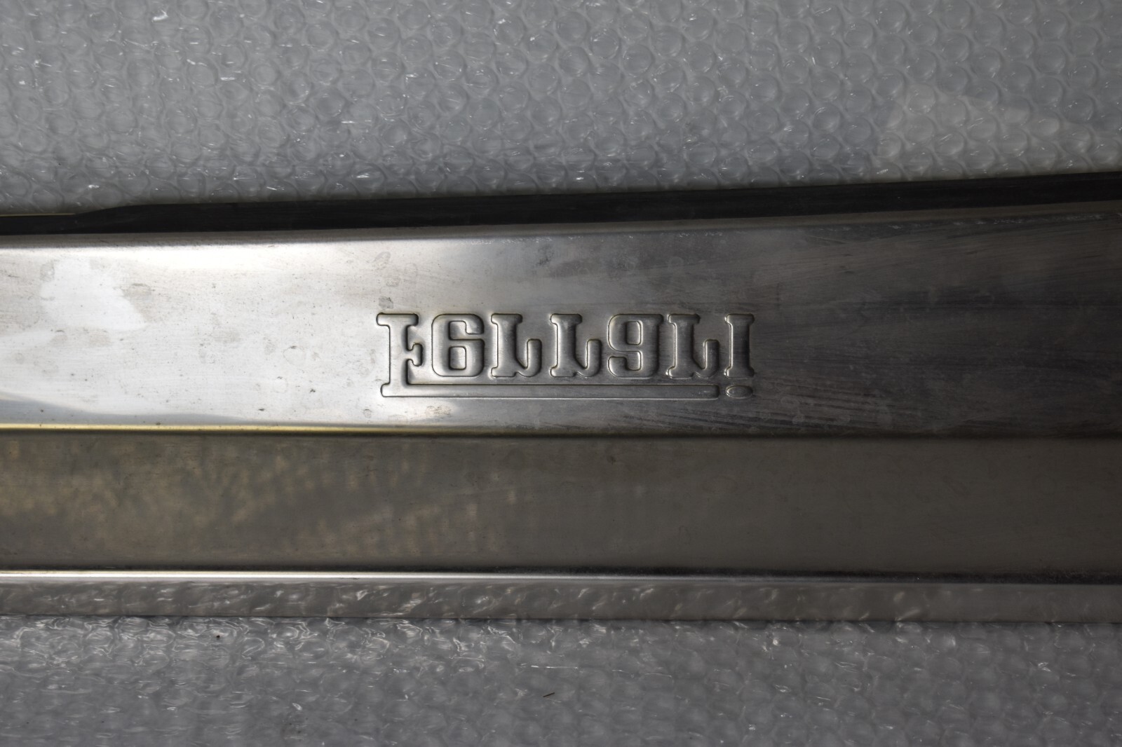 Ferrari 360, RH Stainless Door Step Sill Plate, Kickplate, Used, P/N 65525100