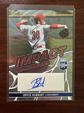 2023 ELITE EXTRA EDITION Bryce Hubbart IMPACT IMPRESSIONS Auto #II-BHB Reds