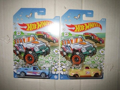 HOT WHEELS HW 2023 SPRING EASTER 52 CHEVY & VW CADDY TRUCK LOW US SHIPPING F
