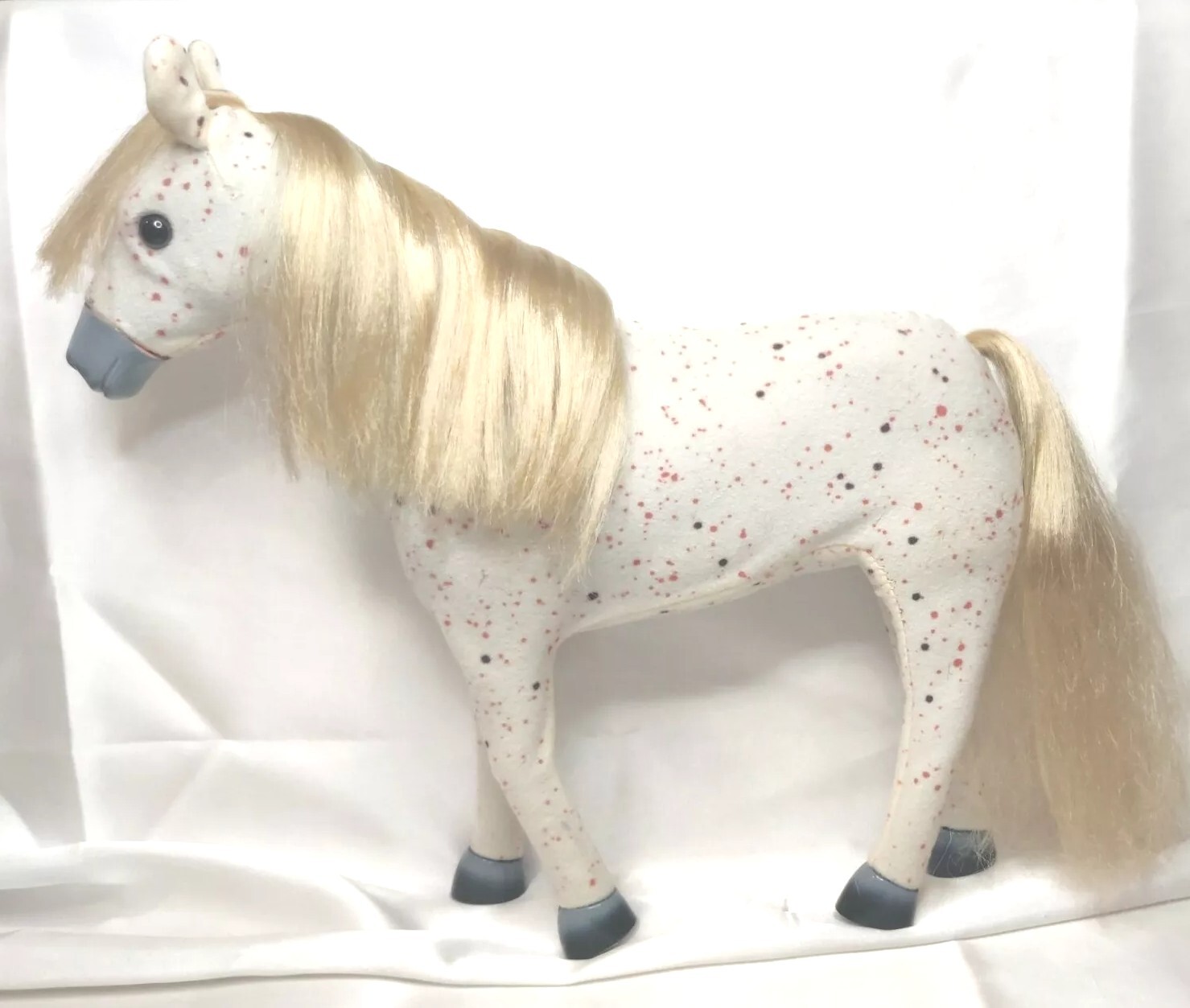 Doll's Horse~Spotted Appaloosa~Hard Plastic with Cloth Covering~Excellent Cond! 