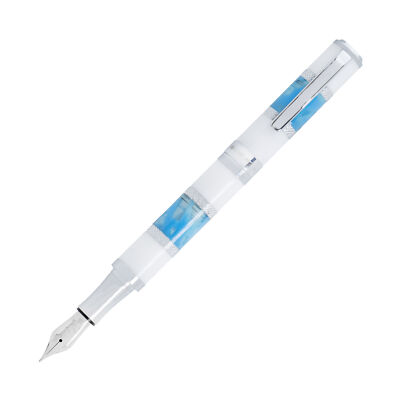 Monteverde Regatta Fountain Pen in Santorini Blue - Omniflex Nib- NEW in Box