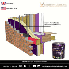 Airtight Fire Rated Façade Waterproofing Membrane (10kg) – Spray / Roller