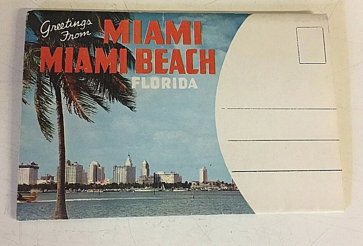 Vintage Miami Beach Florida Postcard