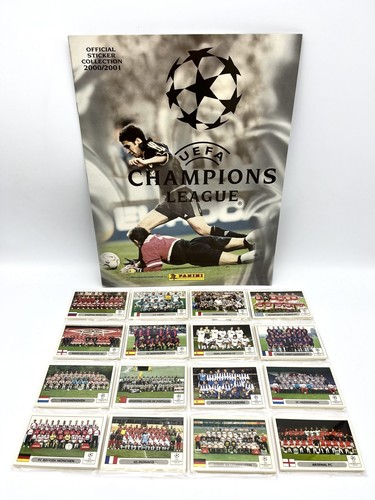 UEFA Champions League 2000 2001 Album + Komplettset Abzehbilder panini