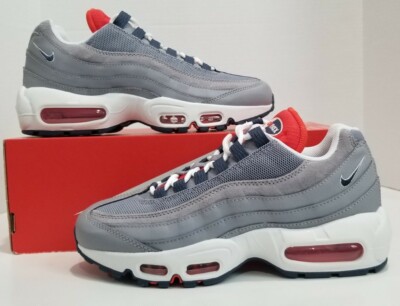 Nike Air Max 95 USA Cement Grey Blue Red Wht Men's Sz 6 NEW DB0250-001 NOLID