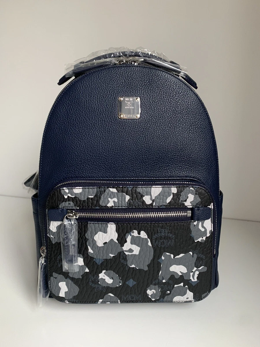Store Exclusive MCM stark backpack BLACK FLORAL SMALL