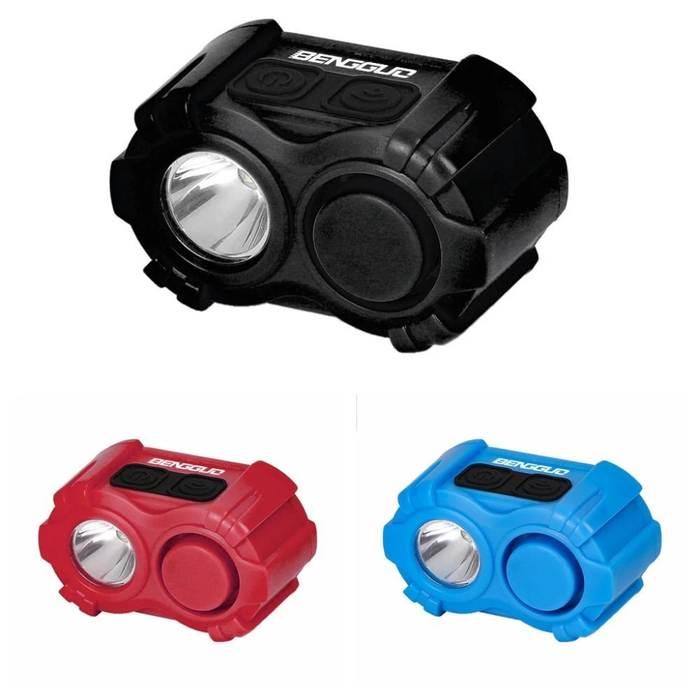 Type c Charging Bike Lights with Horn Low Light Environment