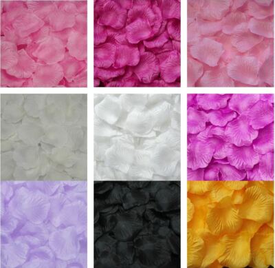 90-100 Rose Petals Scatter Decoration Petals Silver Red Gold Purple