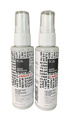2x IGK GOOD BEHAVIOR 4-IN-1 PREP SPRAY 2.0oz / 60ml Each NEW