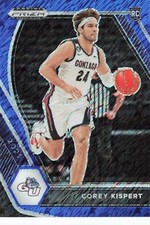 2021 Panini Prizm Draft Picks #8 Corey Kispert Flashback Blue Shimmer #2/13 RC
