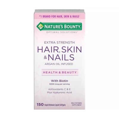 Nature's Bounty Ex. Strength Hair, Skin & Nails, 150 Softgels, EU SELLER