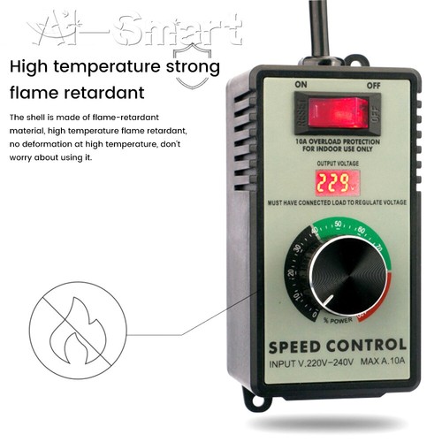 110V/220V Electric Motor Rheostat Variable Speed Controller For Router Fan 4000W - Picture 3 of 27