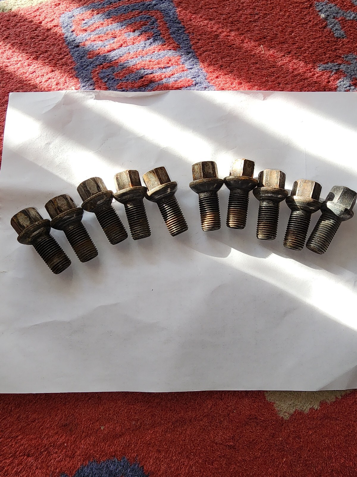 Mercedes MBZ E350/S Class OEM LUG NUTs/Bolts 10 Pieces Used. eBay