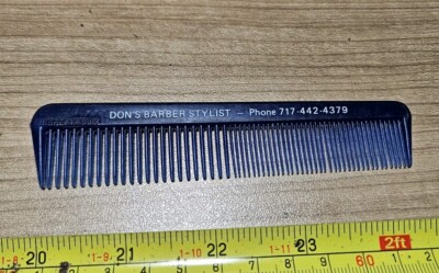 Vintage Don's Barber Stylist Lancaster? Narvon PA? Advertising Pocket Comb