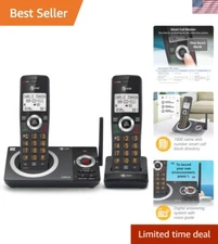DECT 6.0 2-Handset Cordless Phone with Smart Call Blocker & Answering Machine