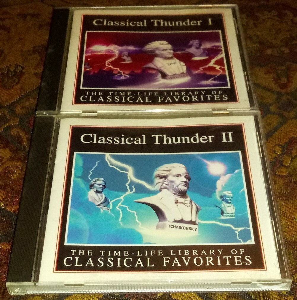 LOT OF 2 CLASSICAL THUNDER I & II Time Life Classical Favorites CD