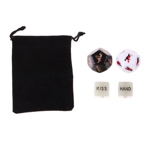 4 Pieces Funny Dice Love Dice Sex Dice Erotic Dice Love Game Toy Couple Gift - Picture 1 of 12