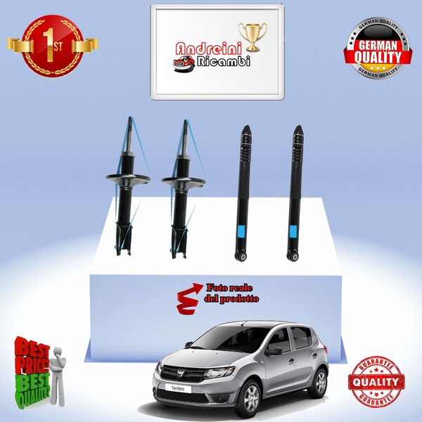 Set 4 StoßDäMpfer Vorderseite + Heck Dacia Sandero 1.2 55KW 75CV Von 2009-> A30-image