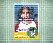 Tony Martinez Cleveland Indians 1963 Style Custom Baseball Art Card