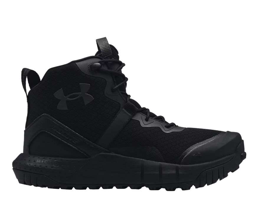 UNDER ARMOUR BLACK WOMENS TACTICAL BOOTS UA W MICRO G VALSETZ MID