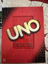 Uno Deluxe Card Game 2001 Complete Cards Score Pad/ Manual PreOwned
